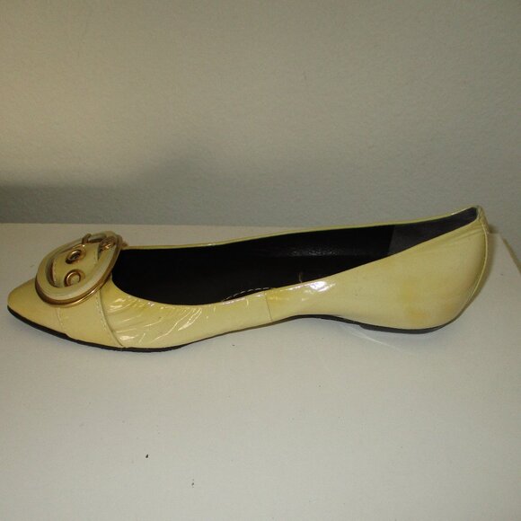 BCBGMaxAzria "Emly" Womens Gold Patent Leather Ballet Flat NWT - 6M or 36 EUR - Picture 6 of 16